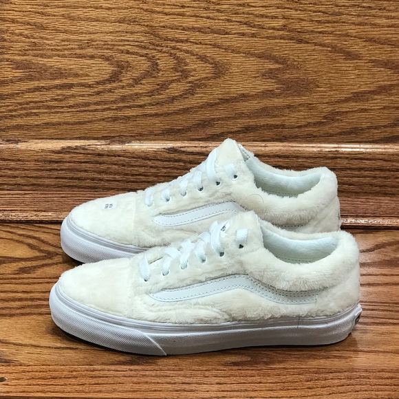 Vans Old Skool Sherpa Turtledove Blanc De Blanc - Picture 2 of 7